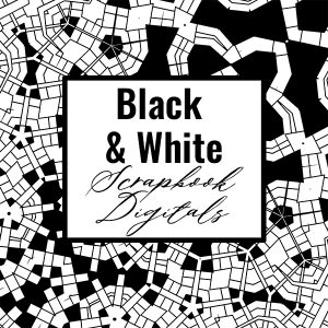 Black and White Scrapbook Digitals