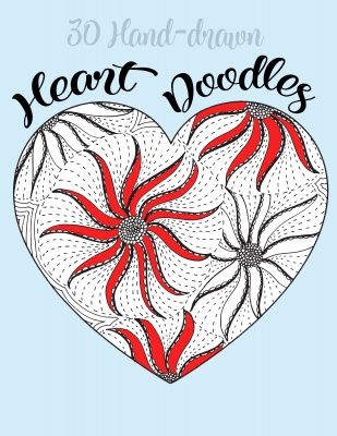 30 Heart Doodles with PLR