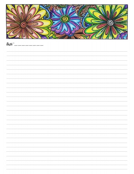 50 Floral Journal Pages with PLR