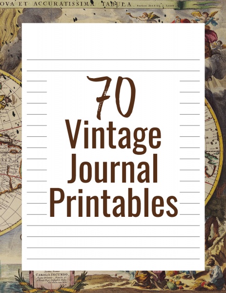Vintage Journal Printables