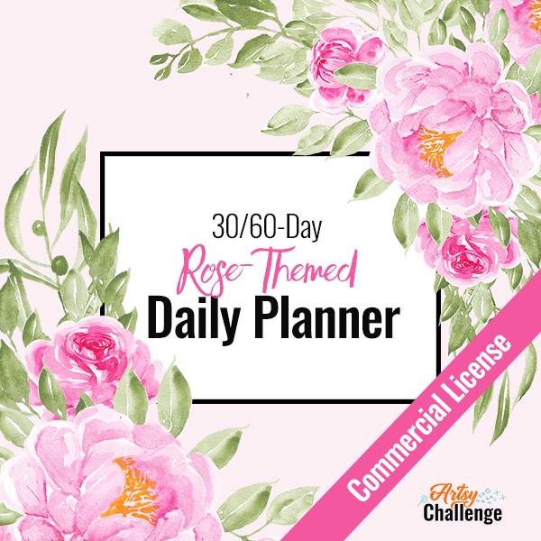 Rose Themed Daily Planner