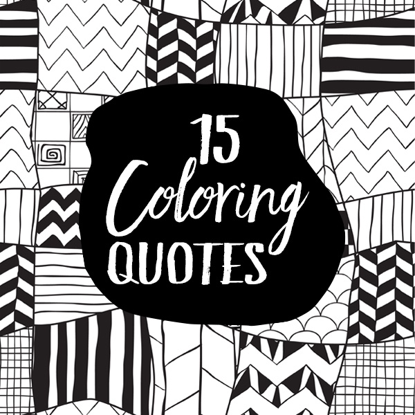 NEW! 16 Coloring Quotes with PLR